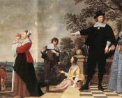 雅各布 范 大奥斯特 : Portrait Of A Bruges Family